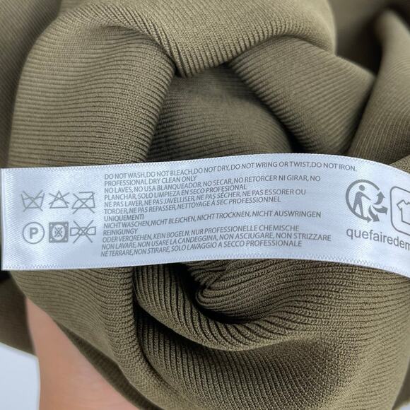 Cult Gaia | NWT Ambar Knit Dress in Nymph Olive Green Midi M - Picture 16 of 16